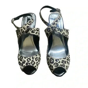 White House Black Market Tallulah Leopard Print Heels Size 10